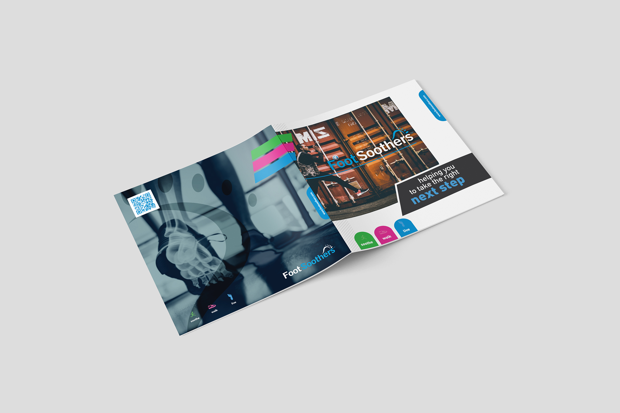 Foot Soothers Product Brochure Design detail